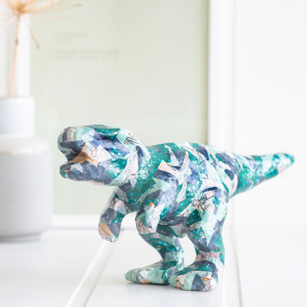 Kreative ideer til børn – Decopage dinosaurus